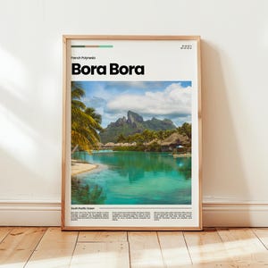 Bora Bora Poster, Bora Bora Print, Bora Bora Photo, Bora Bora Wall Art, French Polynesia Poster, Polynesia Print, Digital Print, Travel Gift