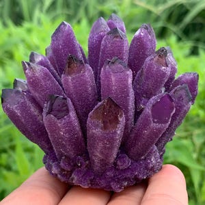 300g+ Amethyst Phantom Cluster specimen,quartz crystal,Crystal Mineral Vug specimen,Crystal Gifts 1pc