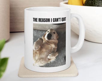 Customizable Mug, Ceramic Coffee Cup, Funny Office Humor Gift