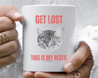 Work Bestie Mug, Large Coffee Cup, Gift For Coworker