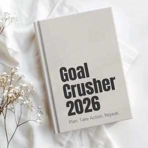 Diario personal, cuaderno planificador, beige, tapa dura, regalo para la productividad