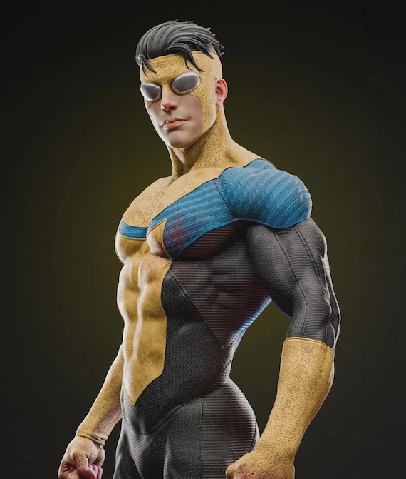 Invincible 3D Print Statue: Superhero STL File (Digital File