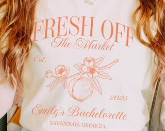Savannah Bachelorette Party Shirts: Peach Club Girls Trip Tee