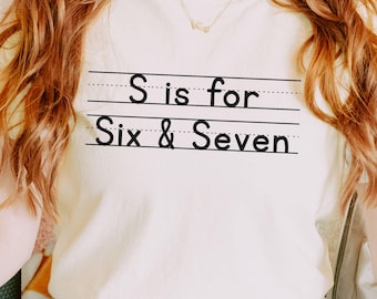 Comfort Colors 6 7 Funny Shirt gift Teacher Shirt, Meme shirt, reading 67 shirt, six seven Tiktok trend, Teacher Six Seven 67 Shirt
