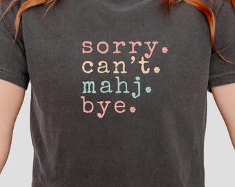 Funny Mahjong Shirt: Comfort Colors Tee, Mahjong Lover Gift