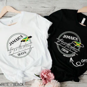 Jamaica Birthday Trip T-shirt, Family Birthday Group Shirt, Jamaica Birthday Queen Crew 2025 Tee, 50th 60th birthday girls Jamaica trip