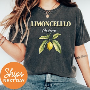 Limoncello Shirt  – Capri  Shirt – Lemon Graphic Shirt – Positano Comfort Colors Shirt