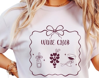 Illustration sur le thème d'un club de vin, design PNG de vin, fond transparent, sublimation, dtf, t-shirt club de vin, produit numérique.