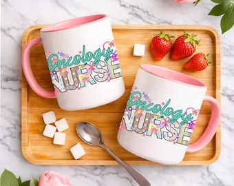 Illustration PNG d'une infirmière en oncologie, idéale pour une tasse, un mug personnalisé ou tout autre cadeau.