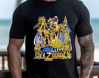 Design numérique du zodiaque (PNG), t-shirt zodiaque, sublimation anime classique, art anime, style, Guerrier cosmique, design des Chevaliers d'Or, art japonais