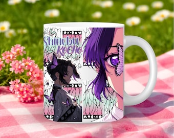 Mug Anime, Design Anime, Revêtement Numérique Anime, Design à Thème Anime Idéal pour la Sublimation, Impression Directe à la Main, Art Japonais, Mug à Café