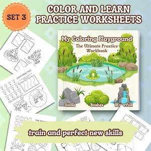 Coloring Practice Pages PDF | Texture, Patterns & Color Combo Charts | Alcohol Marker Pencil Worksheets | Instant Digital Download | Set 3