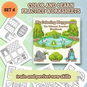 Coloring Practice Pages PDF | Texture, Patterns & Color Combo Charts | Alcohol Marker Pencil Worksheets | Instant Digital Download | Set 6
