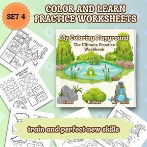 Coloring Practice Pages PDF | Texture, Patterns & Color Combo Charts | Alcohol Marker Pencil Worksheets | Instant Digital Download | Set 4