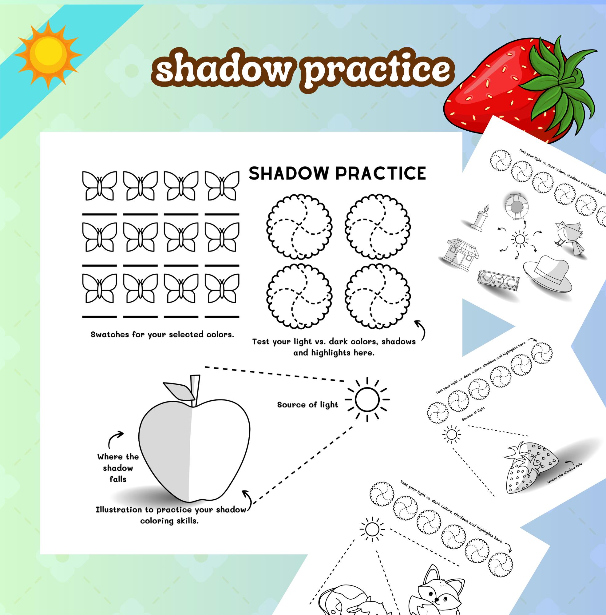Coloring Tutorial Practice Sheets Coloring Practice Pages PDF | Texture, Patterns & Color Combo Charts ...
