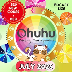 Ohuhu Honolulu 320 Marker Swatches | Chromatic Sheets | DIY Organized Color Palette Chart Color Test Sheets | Coloring Printable Instant PDF