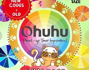 Ohuhu Honolulu 320 Marker Swatches | Chromatic Sheets | DIY Organized Color Palette Chart Color Test Sheets | Coloring Printable Instant PDF