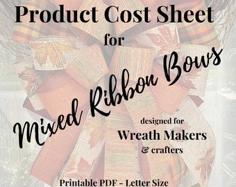 Product Cost Sheet for Crafters