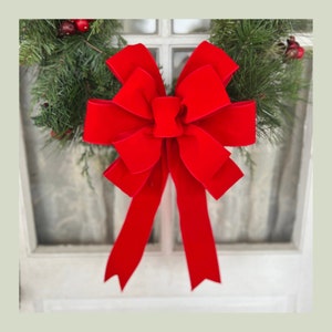 GL-Turelifes 72 Pcs Christmas Tree Bows Mini Red Velvet Bowknot 2.5'' Xmas  Tree Ornaments Party Gift DIY décor
