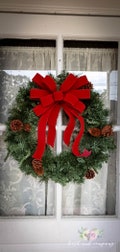 Red Christmas Bow INDOOR OUTDOOR Bows Red Velvet Christmas wreath bow no liner