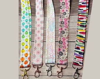 Lanyard Handmade Cotton ID Holder Lanyard for School or Work ID Badge