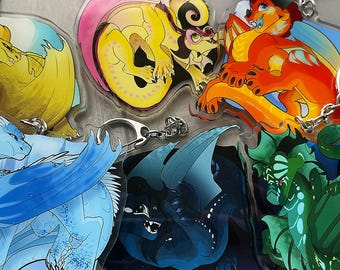 JADE WINGLET [Wings of Fire] 3" Acrylic Charms