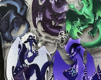 DARKSTALKER LEGENDS [Wings of Fire] 3" Acrylic Charms