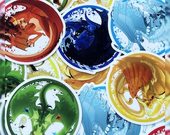 VILLAINS [Wings of Fire] 3" Stickers