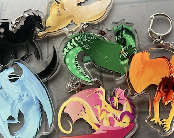 JADE WINGLET B-GRADE [Wings of Fire] 3" Acrylic Charms