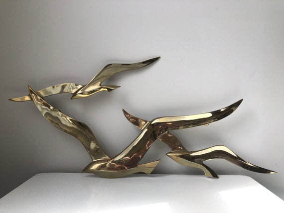 Vintage Set of 3 Seagull Brass Wall Decor -  Canada