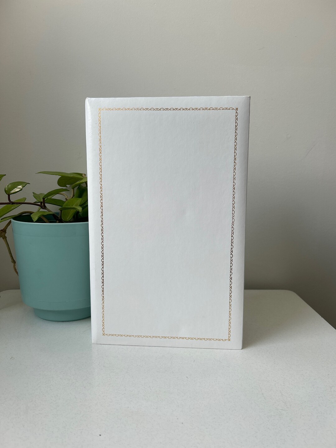 Vintage White and Gold Photo Album and Photo Page Inserts Etsy