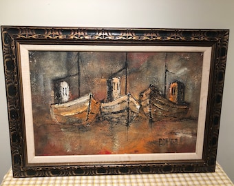 Original Oil Painting by Ed Doorenbos.  27.5” x 19.5” Framed.