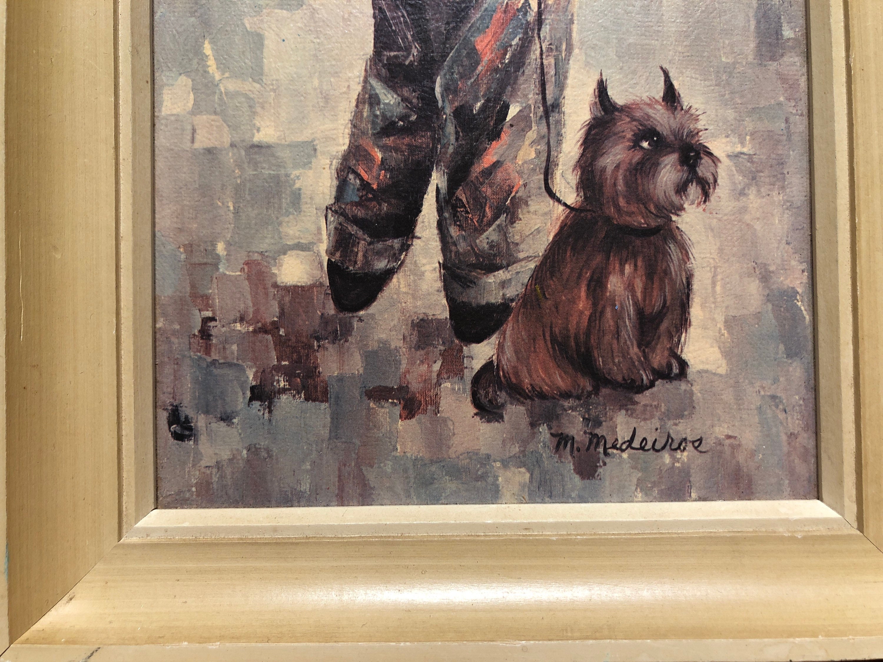 ✨ヴィンテージ✨絵画✨ビッグアイ黒人男の子 Vintage M Medeiros Framed Jacky Boy Big Eye Print - Etsy 日本