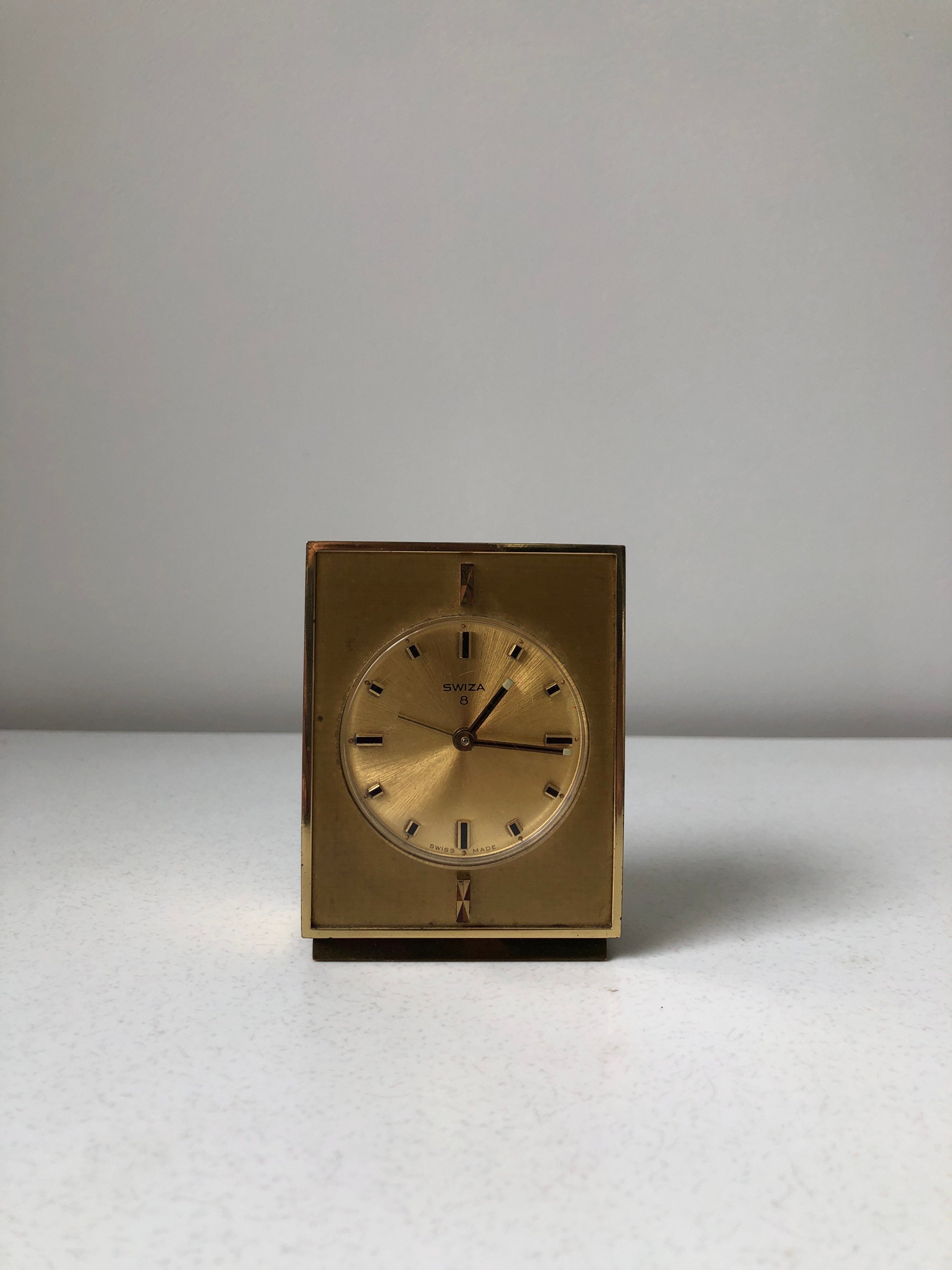 Vintage Swiza 8 Swiss Made Alarm Clock - Etsy