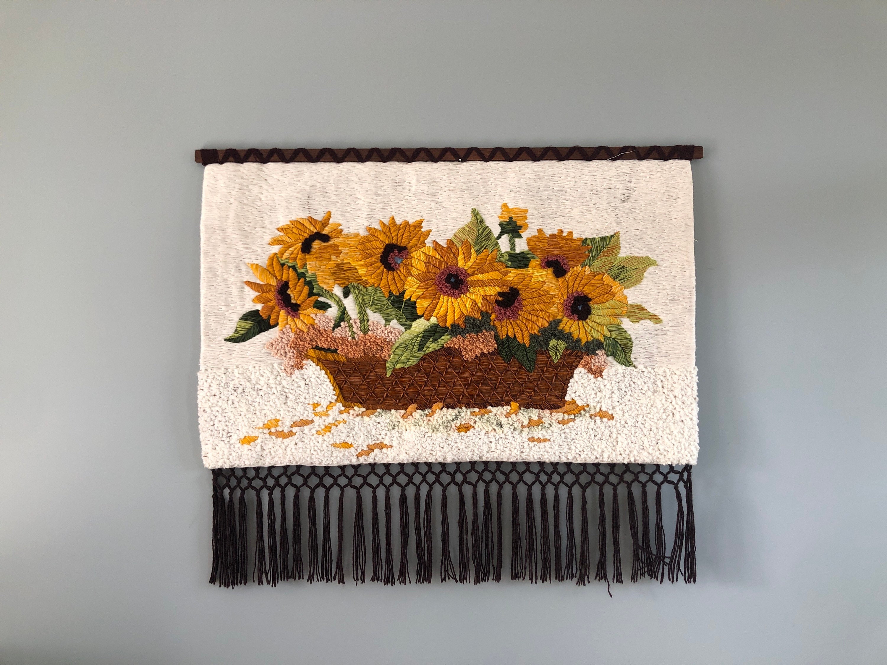 Sunflower tapestry wall hanging sale