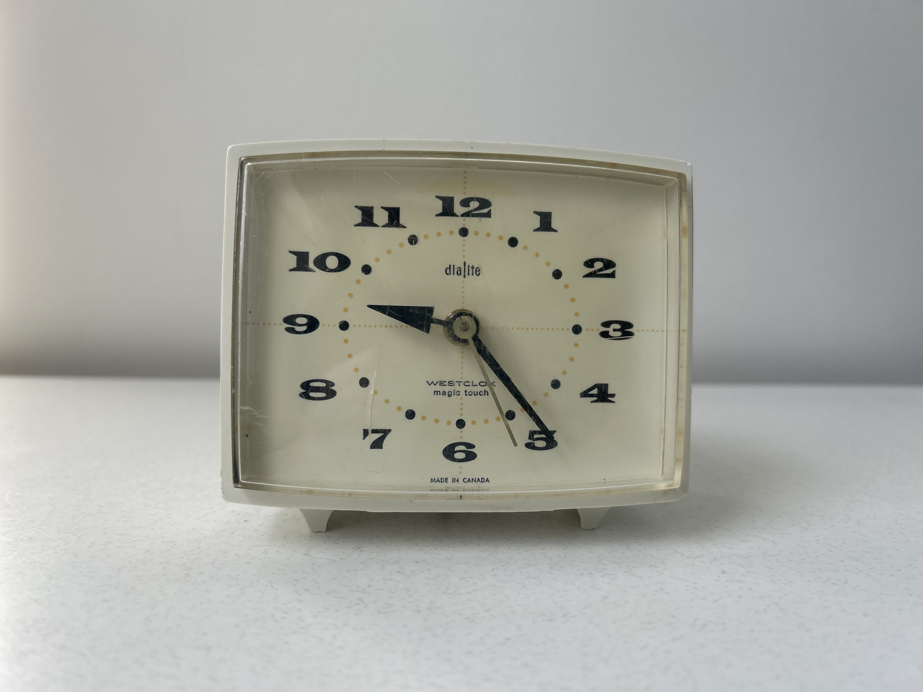 Vintage Mid Century Modern Westclox Dialite Bedside Alarm Clock - Etsy