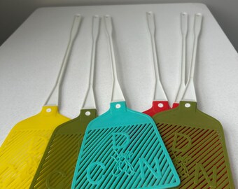 Each Sold Separately - Vintage Long Handled Plastic Fly Swatters 4 Colours Available