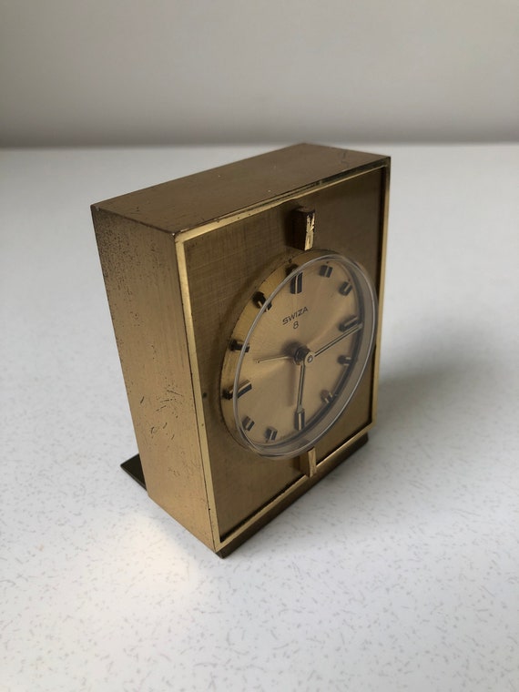 Vintage Swiza 8 Swiss Made Alarm Clock - Etsy