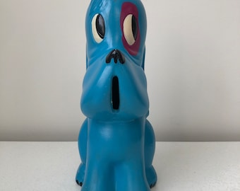 Vintage Ceramic Ellgreave Bonzo Hound Dog Piggy Bank