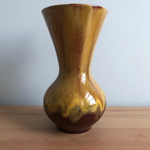Vintage Blue Mountain Pottery Vase Harvest Gold and Brown