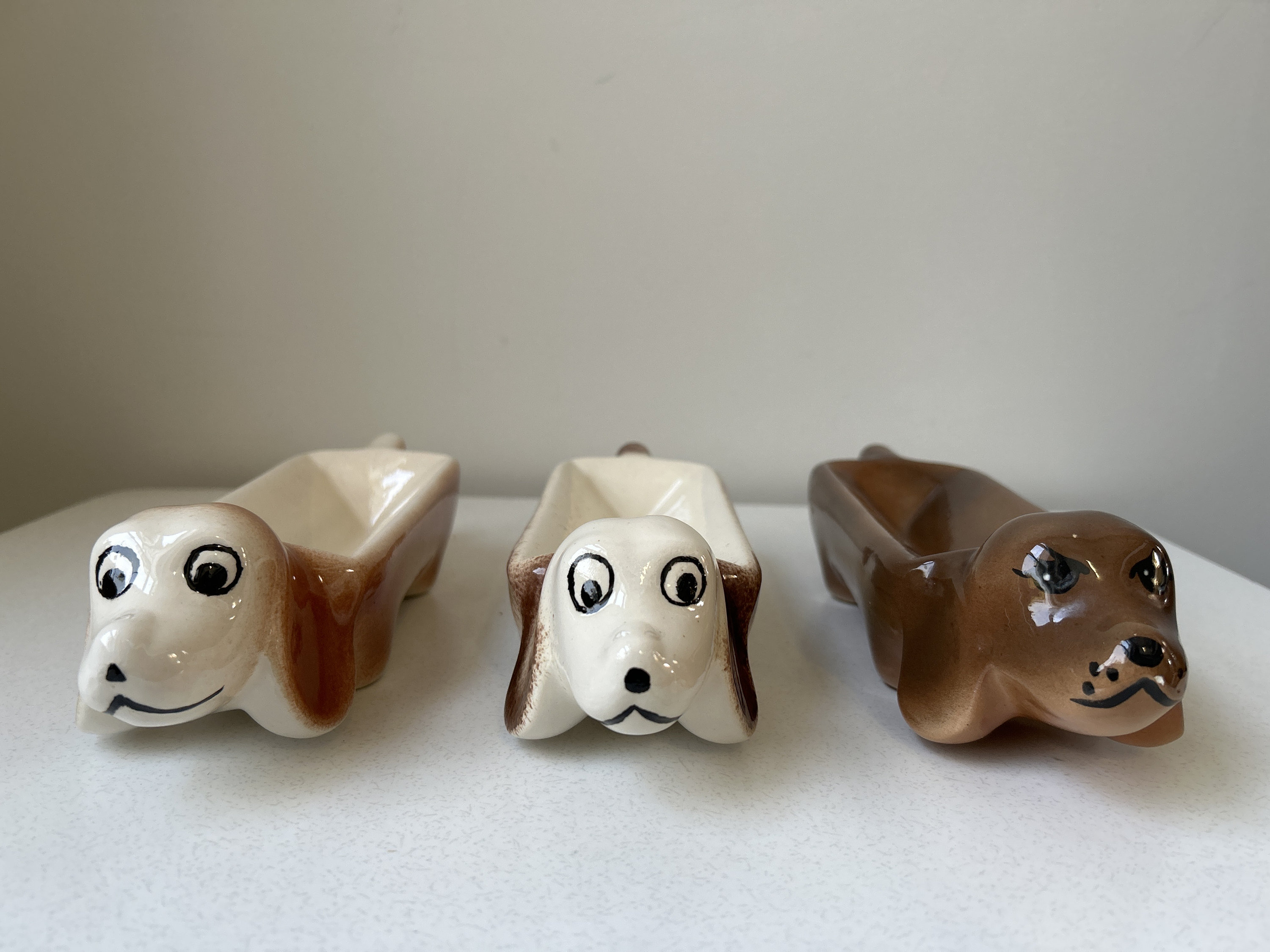 【新品】 Your Choice - Vintage Ceramic Weiner Dog Hot Dog Tray アンティーク雑貨