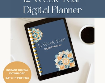 12-Week Year Digital Planner – Achieve Your Goals with Focus & Clarity