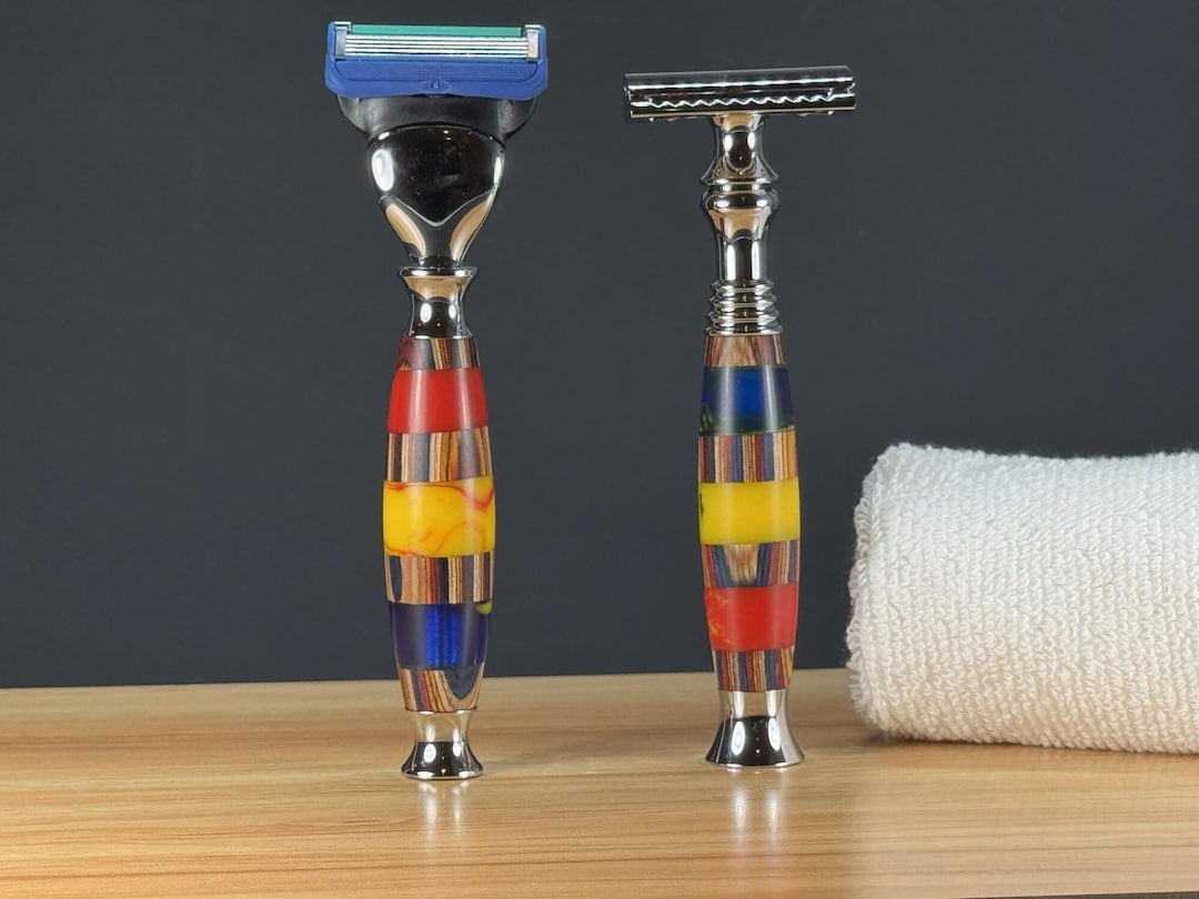 Resin Razor Handmade Art Resin Razor: Gillette Fusion Compatible or Classic Safety ...