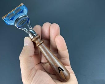 Handcrafted Oak Wood Razor: Fits Fusion 5 & Venus Blades