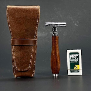 Leather double edge razor cases - Etsy 日本