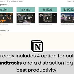 Pomodoro Technique Notion Template Notion Template Notion | Etsy