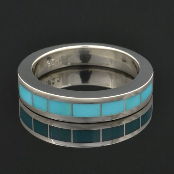 turquoise inlay ring