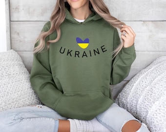 With Ukraine in my heart, Ukraine shirt Heart, Ukraine Flag Shirt, Peace In Ukraine Shirt, Ukraine tee women, Protest Shirt,Peace in Ukraine