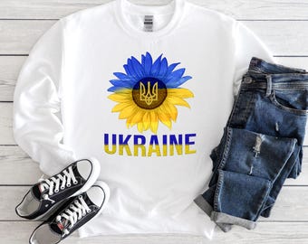 Sunflower Ukraine tee, Ukraine Trident Shirt, Ukraine Flag Shirt, Peace In Ukraine Shirt, Sunflower shirt,Stop War Tshirt,Stand with Ukraine