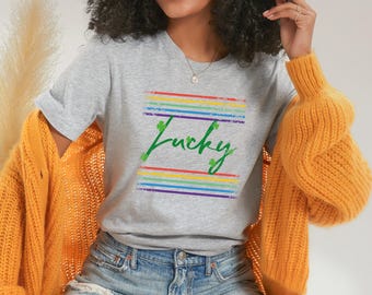 Shamrock Shirt,St Patricks Day Shirt,Lucky Shirt,Rainbow Shirt,Lucky Me Shirt,Irish Shirt,Leopard Print Shirt,Kiss Me Shirt,St Patricks Tee
